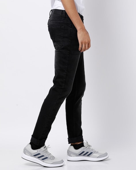 spykar carbon black jeans