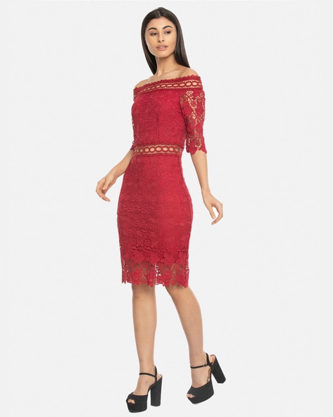 red lace dress online