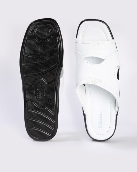 Mens white 2025 leather sandals