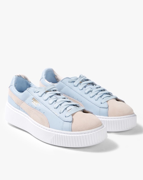 light blue pumas shoes
