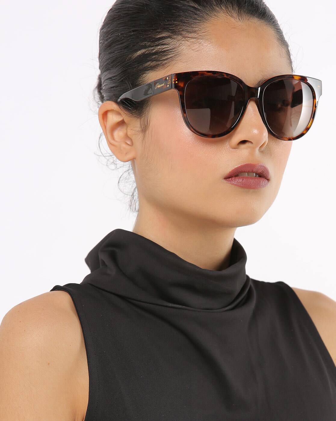 polaroid oval sunglasses