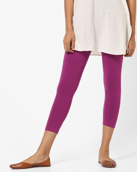 Buy Violet Leggings for Women by GO COLORS Online