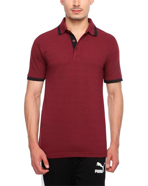 puma maroon t shirt