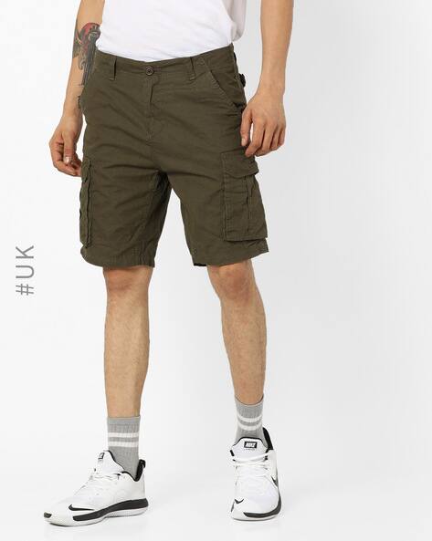 Buy Olive Green Shorts 3/4ths for Men by BRAVE SOUL Online