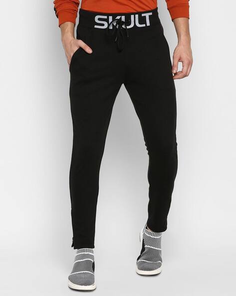 black high rise joggers