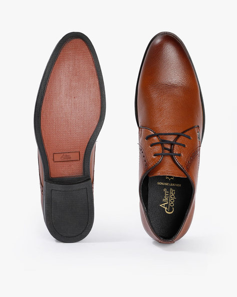 allen cooper tan formal shoes