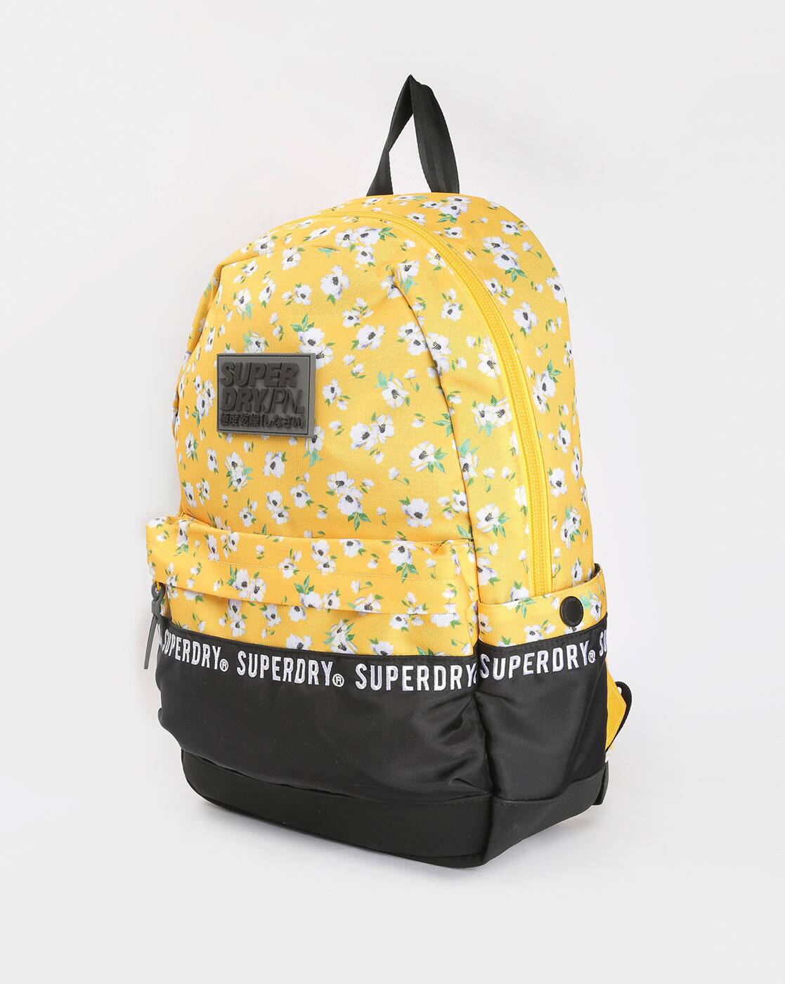 superdry yellow backpack