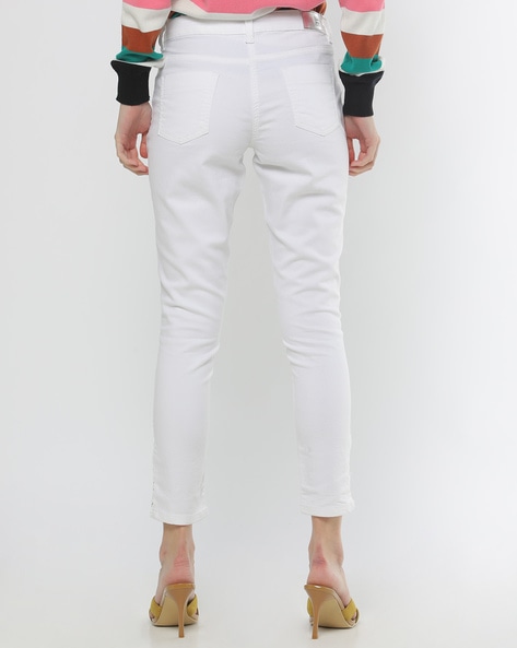 Buy White Jeans & Jeggings for Women by DNMX Online