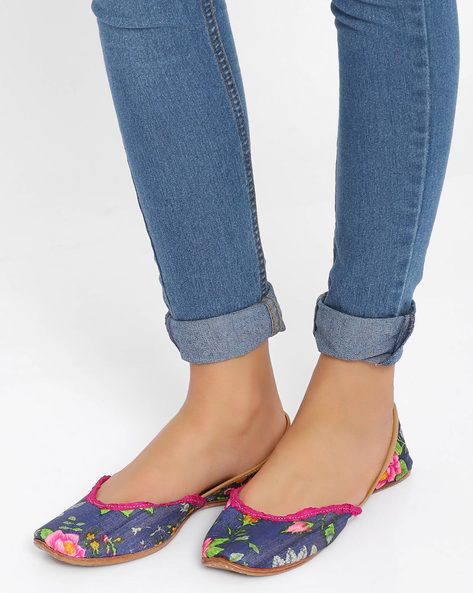 Buy Blue Flat Shoes for Women by Fizzy Goblet Online