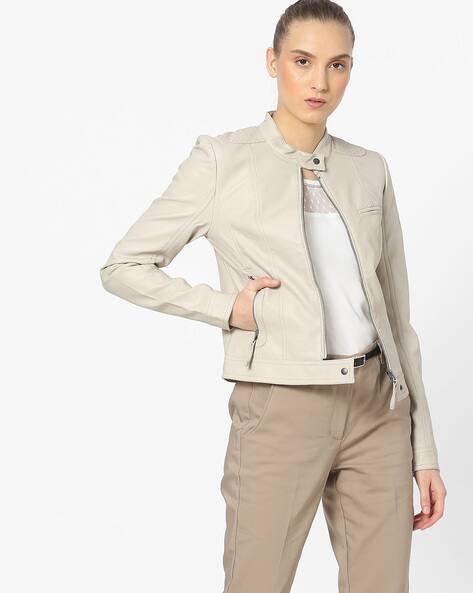 cream jacket womens