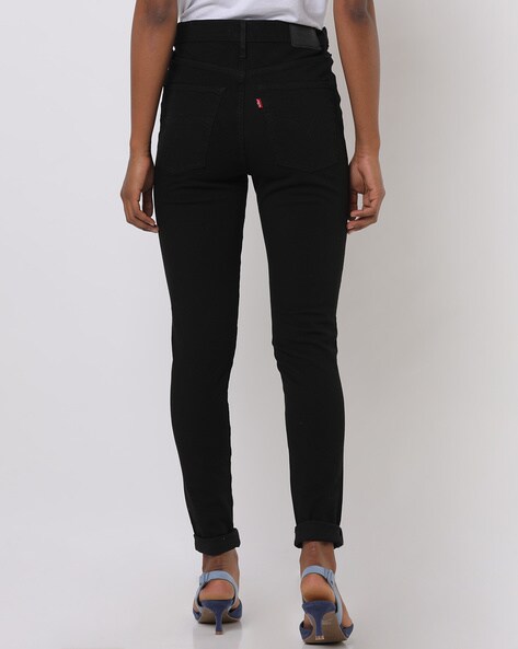 womens black skinny levi jeans