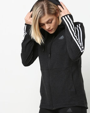 adidas black hoodie zip