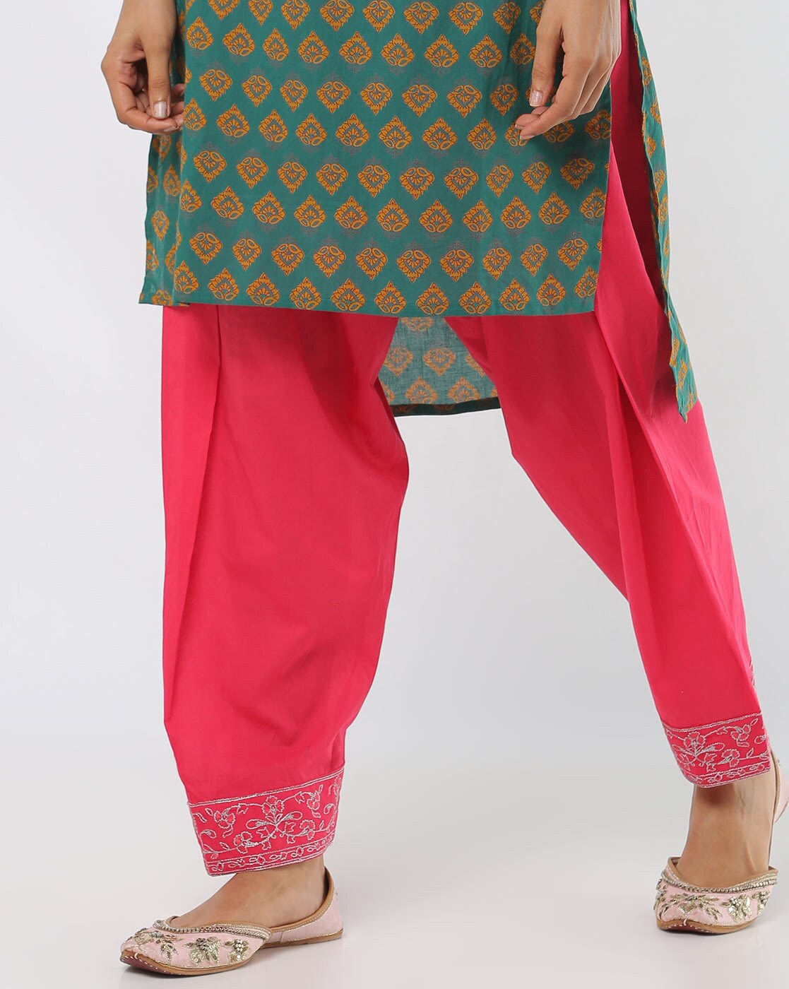 Turquoise Indian Pakistani Crepe Salwar Pants Trouser Kameez SFYS67106 –  ShreeFashionWear
