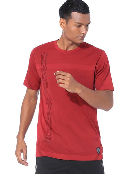 puma maroon t shirt