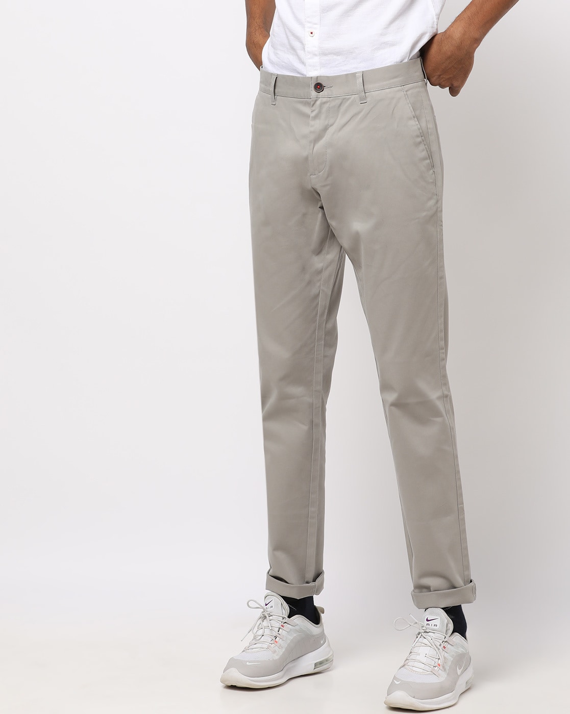 Buy JadeBlue Mens Solid Black Terry Rayon Slim Fit Formal Trouser  POTR34 at Amazonin