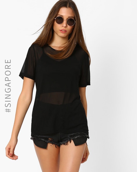 New look deals sheer top