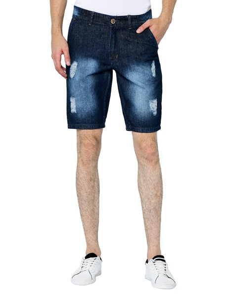 Buy Dark Blue Shorts & 3/4ths for Men by STUDIO NEXX Online