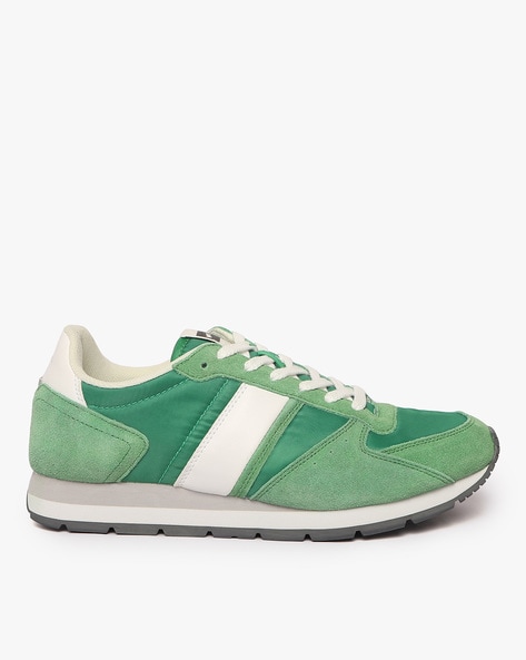 green casual sneakers