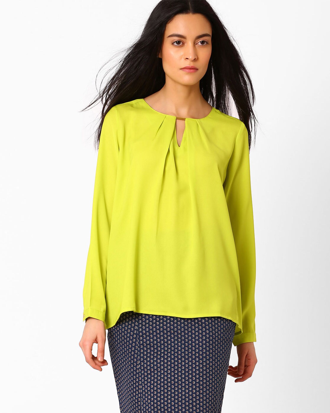 lime green tops for women