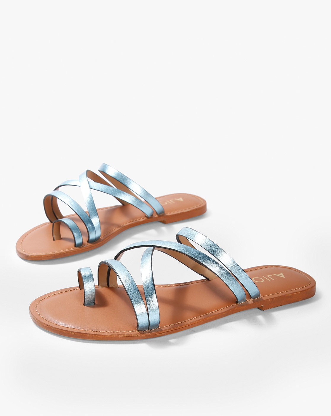 Buy Peach Flat Sandals for Women by Steppings Online | Ajio.com