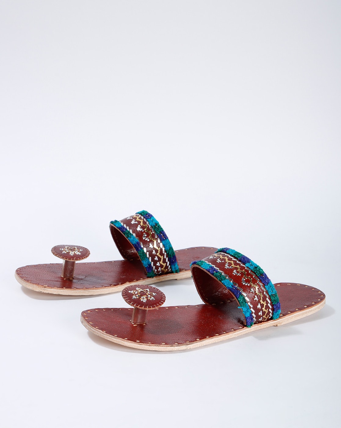 Buy Blue Flat Sandals for Women by Indie Picks Online Ajio