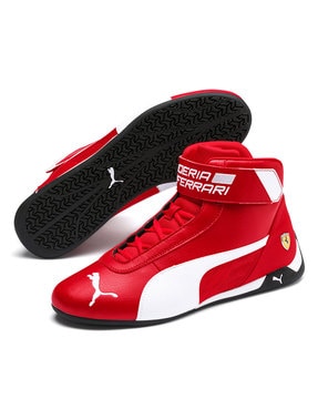 puma ferrari red ankle shoes