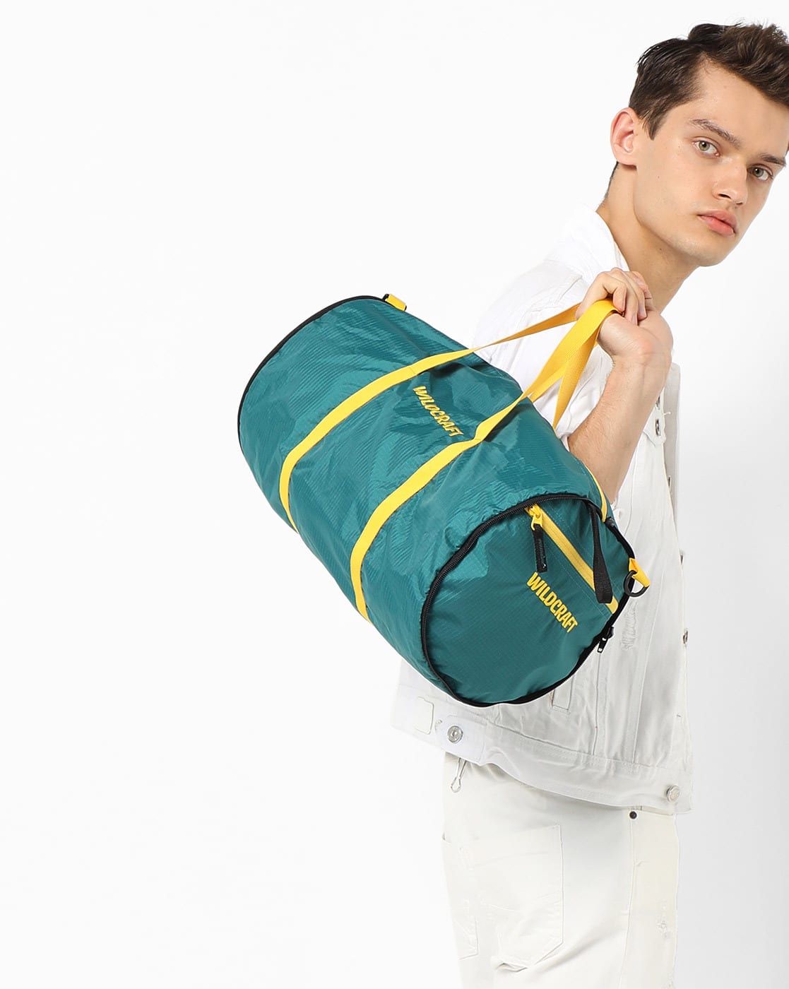 Buy Green Wildcraft Gym Bag with Sling Strap AJIO