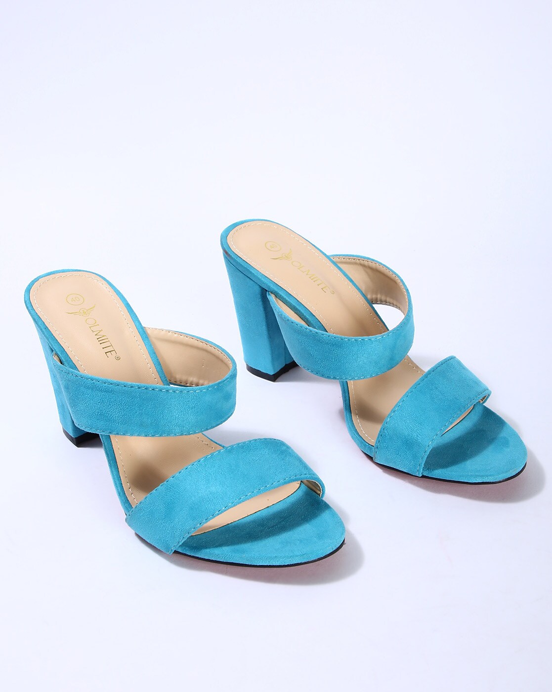 blue heels block