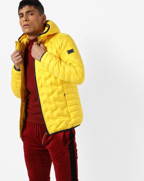 Buy Men Yellow Solid Jacket Online - 564921 | Peter England-anthinhphatland.vn