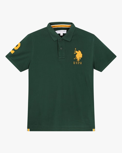 us polo dark green t shirt