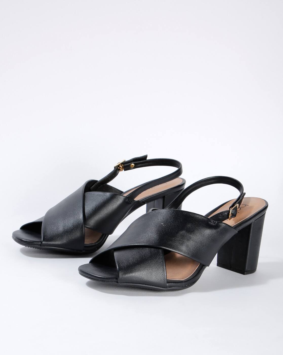 chunky slingback heels