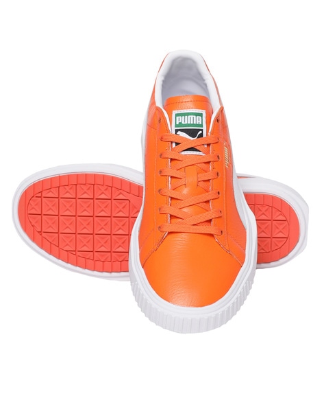 mens orange casual shoes