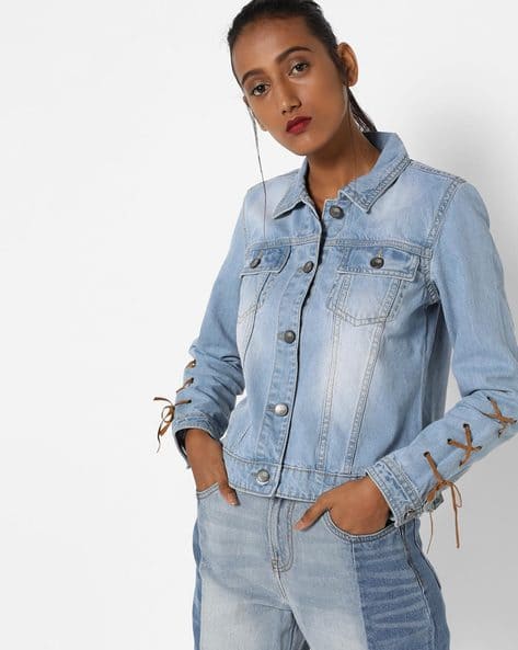 ajio denim jackets womens