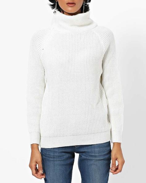 Buy White Sweaters & Cardigans for Women by DNMX Online