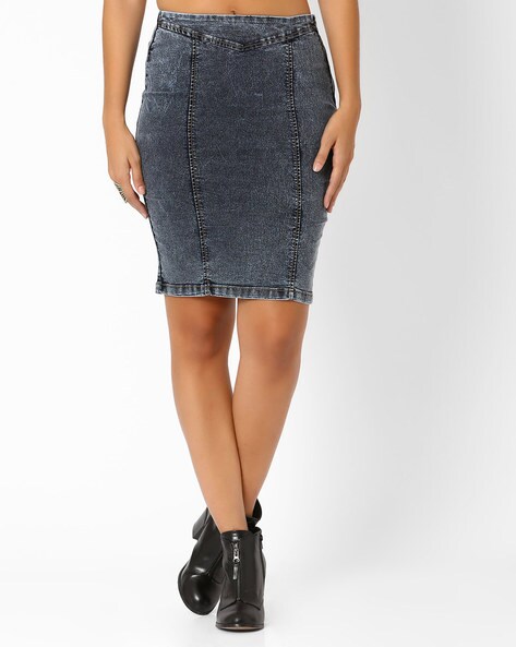 White Stuff Jemma Denim Skirt, Mid Blue at John Lewis & Partners