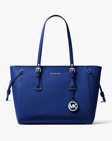Leather crossbody bag Michael Kors Blue in Leather - 41504487