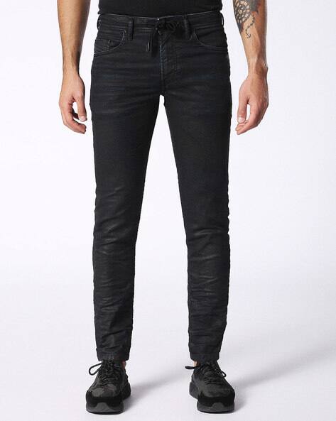 Buy DIESEL THOMMER Slim Fit Low Waist Coated JoggJeans