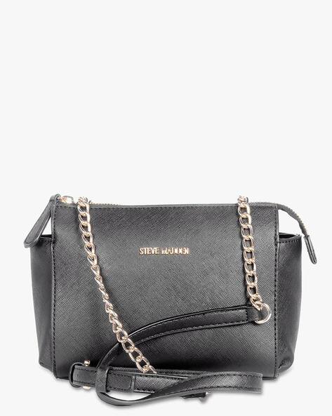 steve madden black sling bolsa