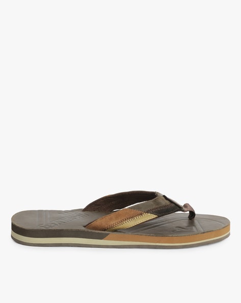 quiksilver brown flip flops