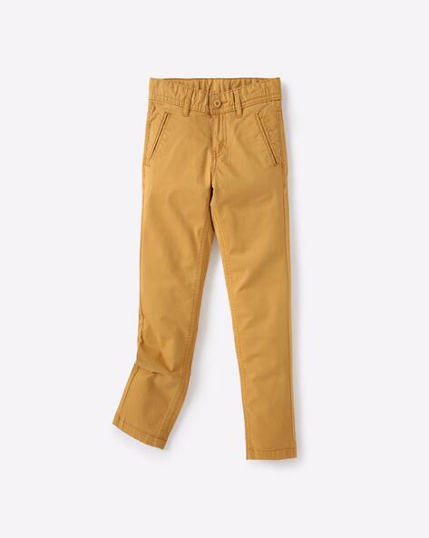 boys yellow chinos