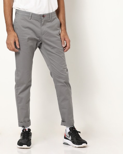 grey chinos casual outfit