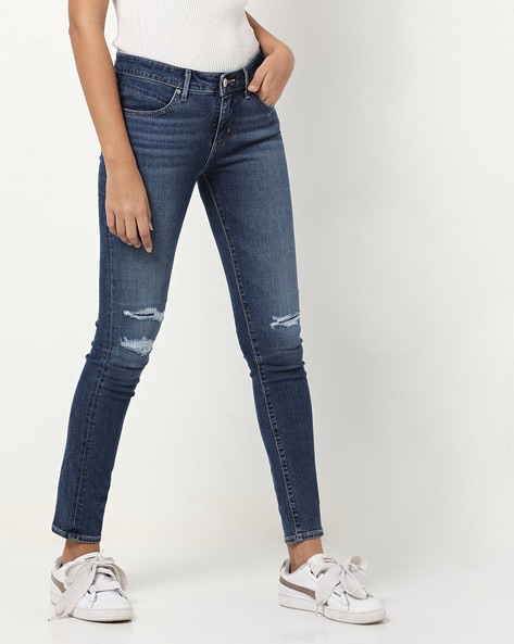 levi's ripped skinny jeans