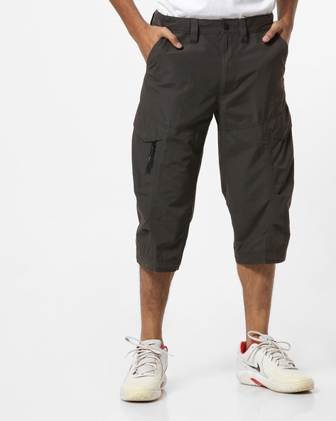 long rise cargo shorts