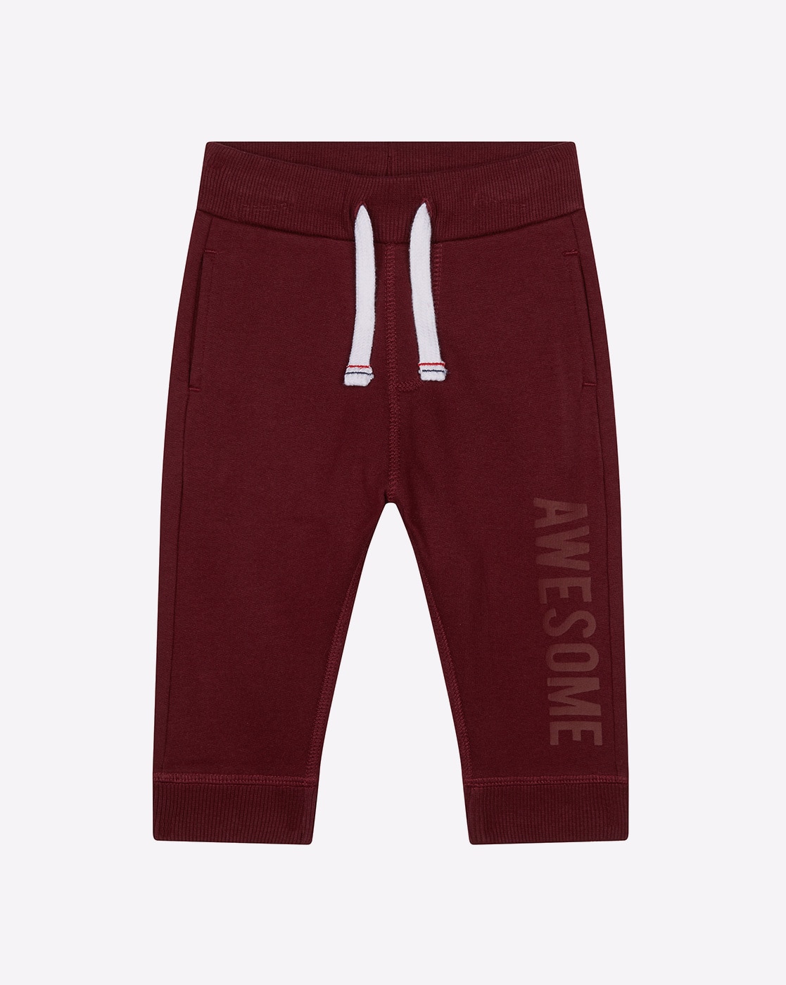 boys burgundy joggers