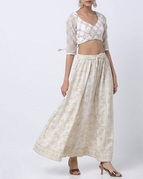 white skirt ethnic