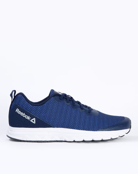 reebok blue running sports shoes