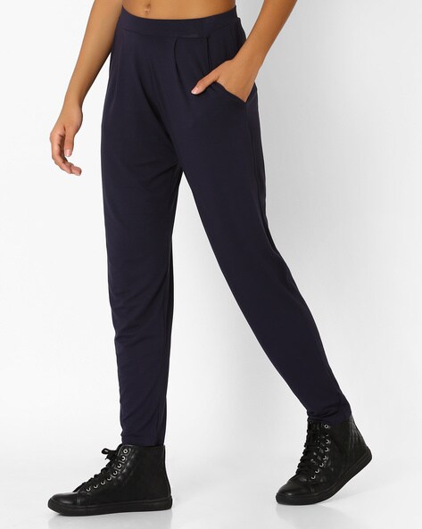 Buy Navy Blue Trousers & Pants for Women by Marks & Spencer Online