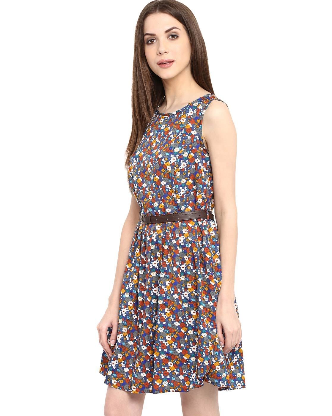 Ik heb een Engelse les buitenaards wezen Netto Buy Multicoloured Dresses for Women by La Zoire Online | Ajio.com