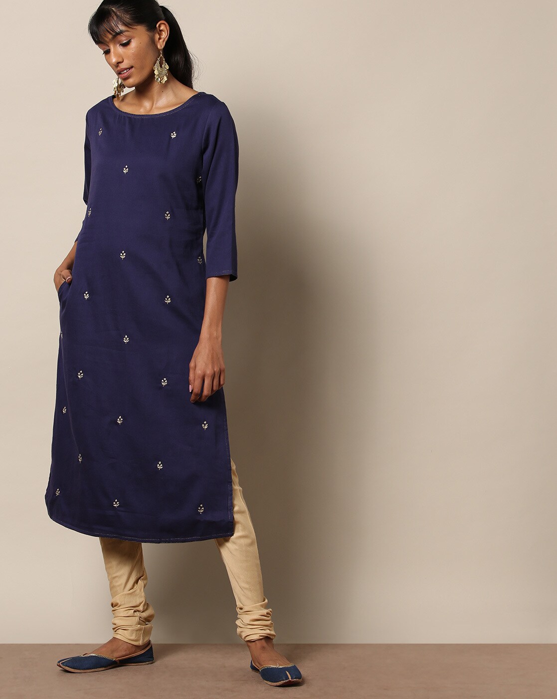 Plus Size Women Blue Kurta Print Ethnic Pakistani Kurti Top Cotton Dress  -8XL | eBay