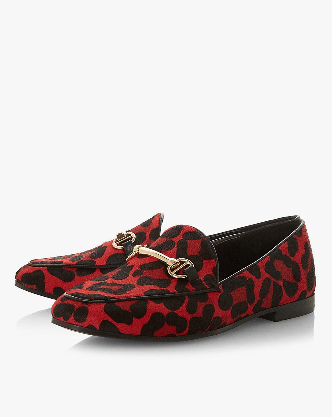 dune red loafers